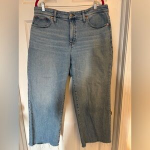 Madewell Curvy Wide-Leg Crop Jeans